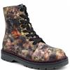HEAVENLY FEET WOMENS ZIP LACE ANKLE BOOT - BRONZE PEONY